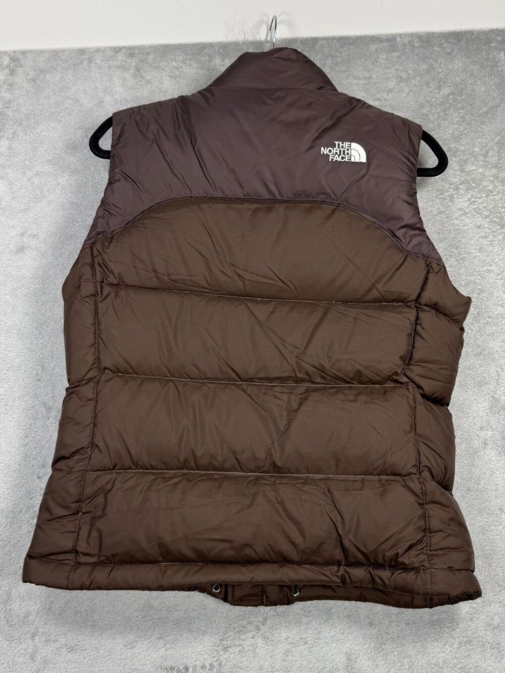 The North Face 1996 Retro Nuptse 700 Goose Down Puffer Vest Womens S Brown - Picture 7 of 13